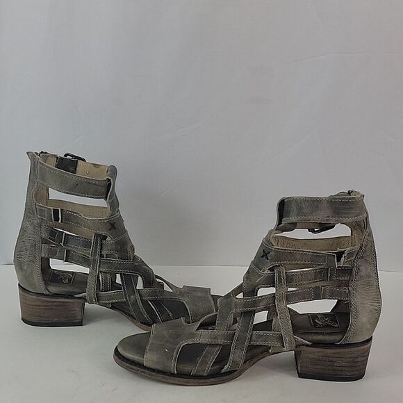 Freebird By Steven Gazelle Stone Gladiator Leather Women's Sandals - Picture 4 of 15